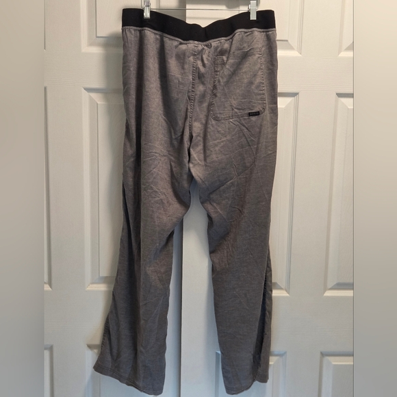 Prana Vaha Hemp Blend Pants Gray Size XL Stretch Drawstring Waist - Picture 3 of 3